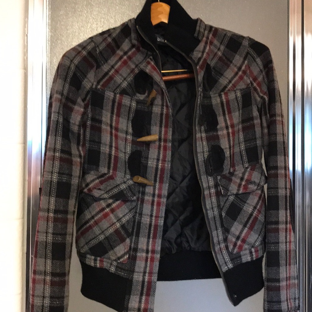 Vintage Billabong size S plaid/viscose jacket.